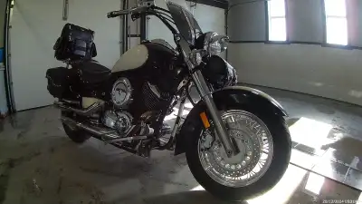 V-Star Classic, Bags included (some not Shown), Runs perfect, Needs back tire. Vance and Hines exhau...