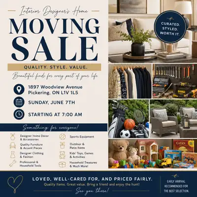  MOVING SALE – DESIGNER HOME ESTATE SALE , View more