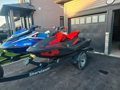2022 Sea Doo Trixx Spark 3up loaded 49 Low hours Loaded with all options plus BRP accessories Factor...