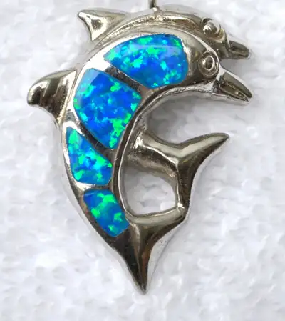 OPAL on STERLING SILVER PENDANT, View more