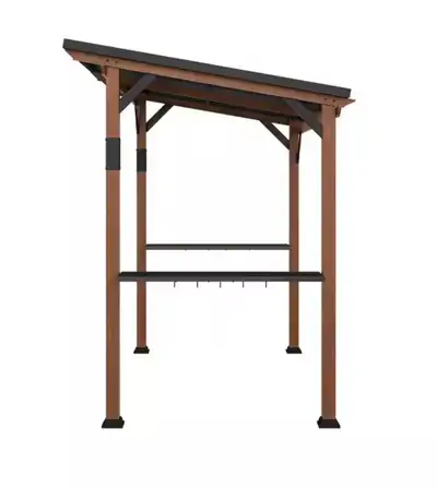Gazebo, 6 x 9 pieds, tout métal, 4 saisons.  "Lue Bona" (USA), View more