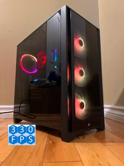 Up for sale is a nice and powerful gaming PC in a white tempered glass RGB gaming case. It can run m...