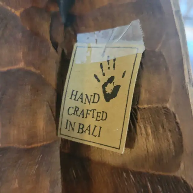 39"H x 8"W Zebra Wall Decor Mask Hand Made in Bali. in Home Décor & Accents in Red Deer - Image 5