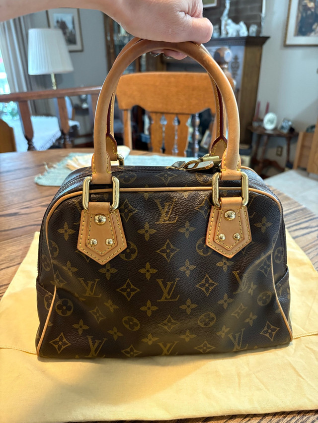 Authentic Louis Vuitton Manhattan PM Bag – Monogram Canvas in Women's - Bags & Wallets in Strathcona County - Image 2