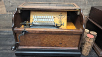 Antique Hand Crank Concert Roller Organ Music Box 1890 to 1900