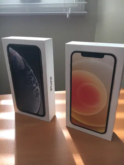 iPhone 12 and iPhone XR original boxes , View more