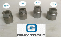Gray Tools 3/4" Drive Standard SAE 12 point Sockets