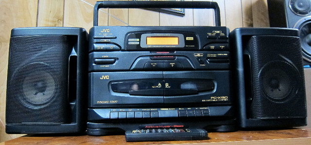 JVC PC-X130 RADIO CD TAPE BOOMBOX 1994 TOP MODEL! SERVICED in Stereo Systems & Home Theatre in Ottawa - Image 2