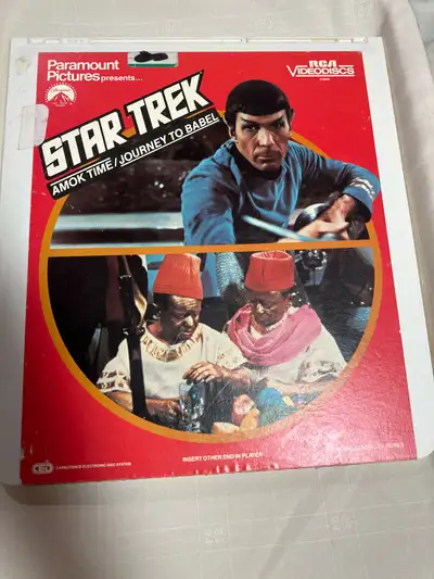  RCA Videodisc Star Trek Amok Time Journey to Babel, View more