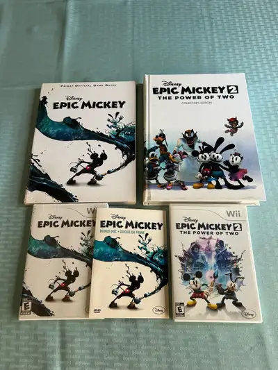 EPIC MICKEY GAMES 1 & 2 for Nintendo Wii , View more
