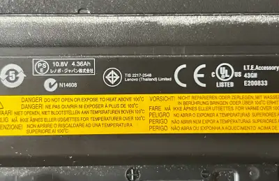 Lenovo ThinkPad Battery 11S42T5232（N14608), View more