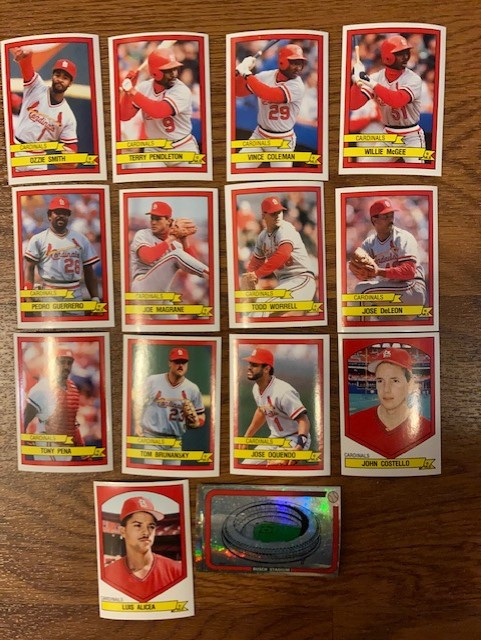 Lot of 14 1989 Panini St. Louis Cardinals baseball stickers in Arts & Collectibles in City of Toronto