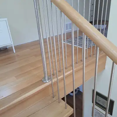 5/8" Round Stainless Steel Railing Landings & Stairs Balustrade, View more