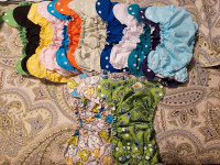 Assorted pocket cloth diapers