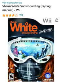 New Wii white snowboarding road trip  (balance board available)