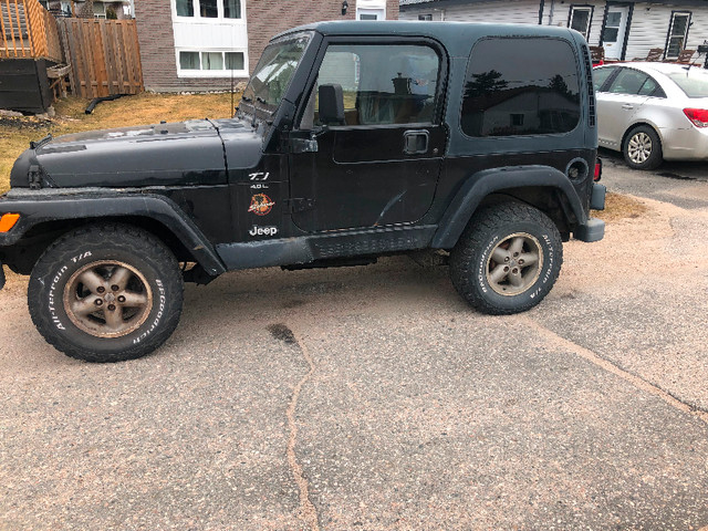 1997 Jeep tj Sahara 4.0 litre 6 cylinder in Cars & Trucks in North Bay