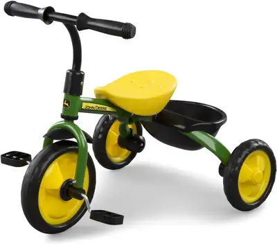 TOMY John Deere Steel Tricycle, Green, View more