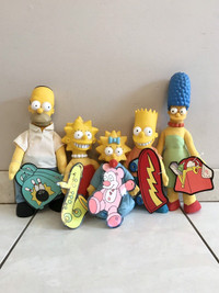 THE SIMPSONS 1990 BURGER KING COMPLETE SET WITH TAGS PLUSH TOYS