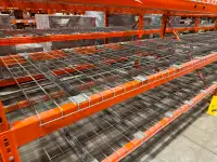 Used wire mesh decks for warehouse pallet racking. 42” x 46”