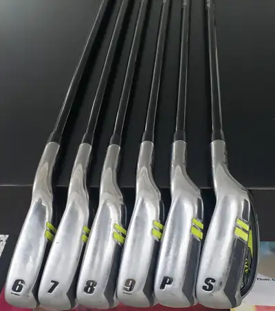 Golf Iron Set 6-9, PW, SW, Ben Hogan 60-degree wedge, pull cart, View more