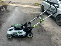 EGO Lawnmower complete with 5 Ah Battery and Fast Charger
