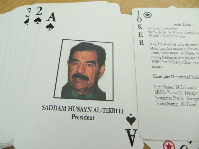 Iraqi Most Wanted deck of card in Arts & Collectibles in Trenton - Image 3