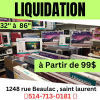LIQUIDATION DE SMART TV/ 19”24”32”40”43”50”55”58’’65”70”75”85”