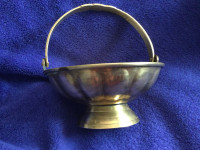 Vintage Solid Brass Handmade  Dish Made in India