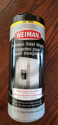 Weiman stainless steel wipes. New!