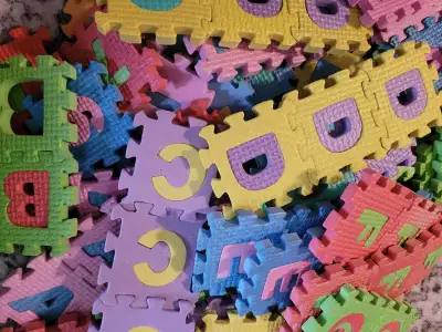 Foam blocks and letters, View more