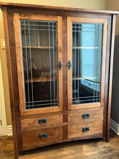 Media Cabinet/ Dispaly Case - Solid Maple in Hutches & Display Cabinets in Markham / York Region