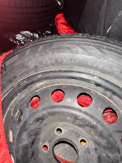 16” winter rims 205/55/r16 tires Tires still have some life 4 rims with tires