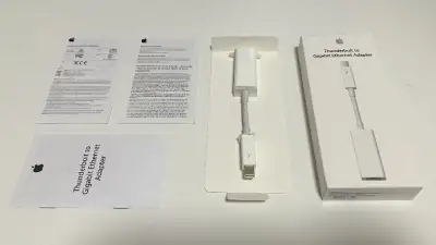 - The Apple Thunderbolt to Gigabit Ethernet Adapter lets you easily connect to a high-performance Gi...