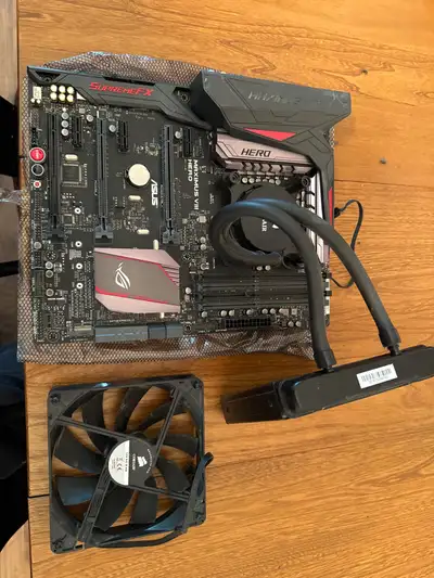 i7 6700 CPU + Asus Maximus Mother board + water cooling, View more