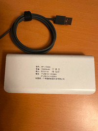 15600mAh power bank (2 USB connections)