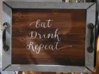 Rustic Tray/ wall plaque 