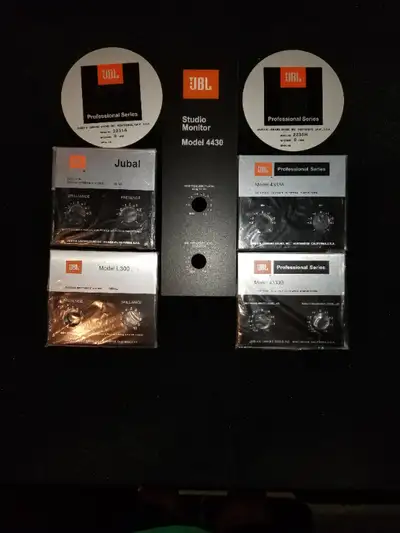 JBL BADGES - SELF ADHESIVE - 4430, L300, L65, 4333, 2231,& 2235, View more