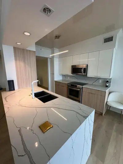 We provide quartz and granite countertop installation for kitchens across Ontario. From measurement...
