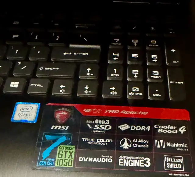 MSI apache gaming laptop  in Laptops in Edmonton - Image 3
