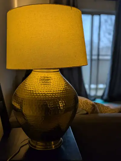 Gold Hammered Table Lamp, View more
