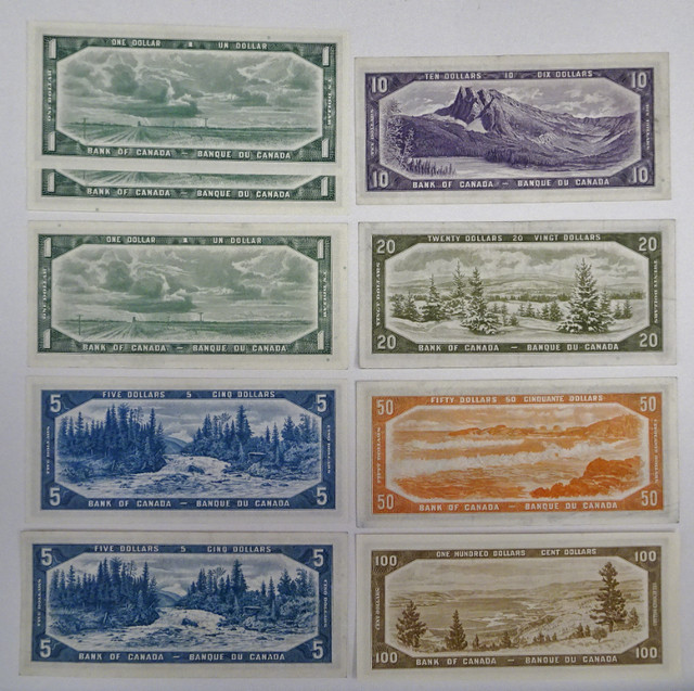 Mixed Lot  Collection of 1954  Banknotes, Great Condition in Arts & Collectibles in City of Toronto - Image 2