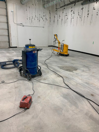 Concrete floor prep, Epoxy floor installation, Polished Concrete