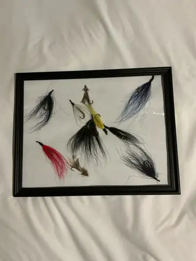 Framed Fly Fishing Flies, View more