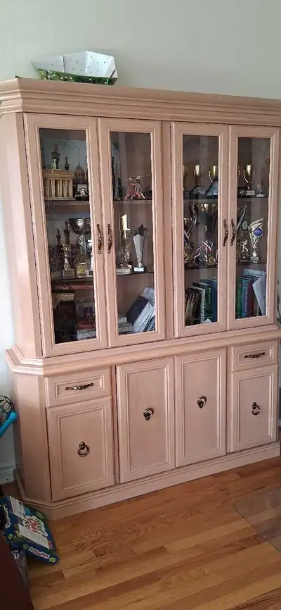 Solid Wood Light Oak Hutch, View more