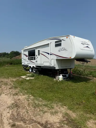 Selling our trailer that we bought two summers ago. The trailer was used while we were building our...