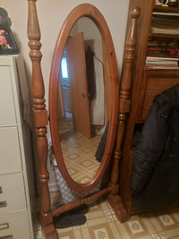 Beautiful Solid Wood standing mirror
