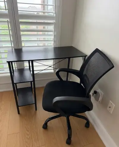 Home Office Desk and Mesh Chair Set, View more