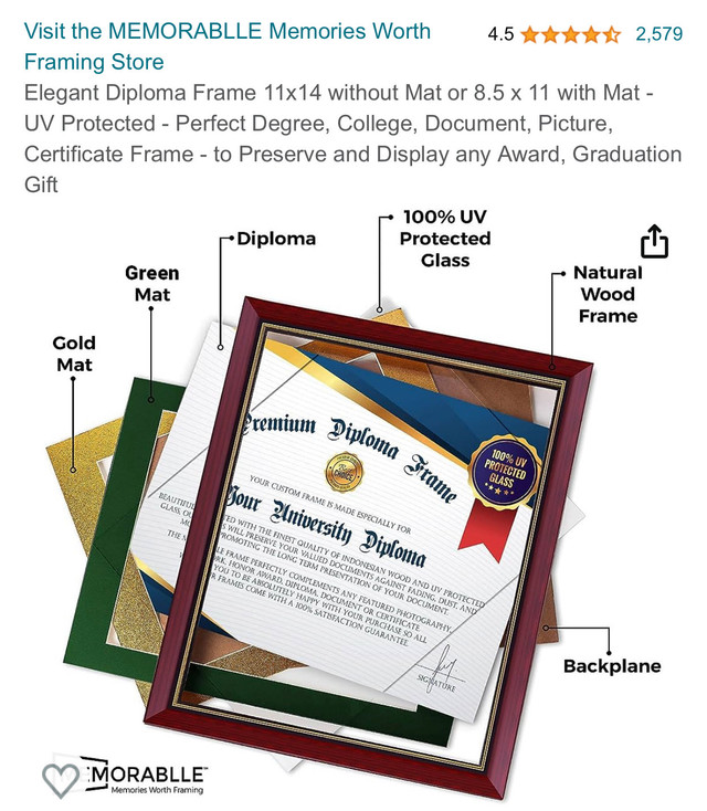 Diploma Frame (New) in Other in Chatham-Kent - Image 3
