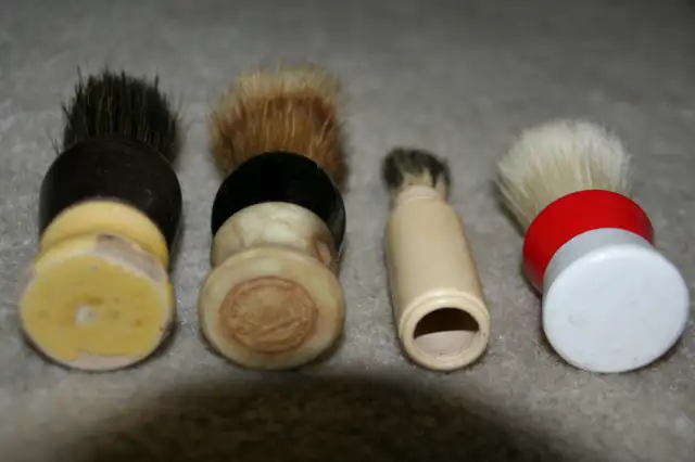 ANTIQUE MEN'S SHAVING BRUSHES Real Hair $25 each or $80 for all63006662330881121