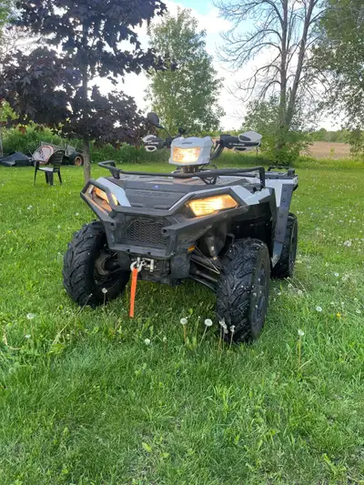 Like new Polaris Sportsman 850 SP, power steering, front and rear bumpers, front rack, extender, hea...